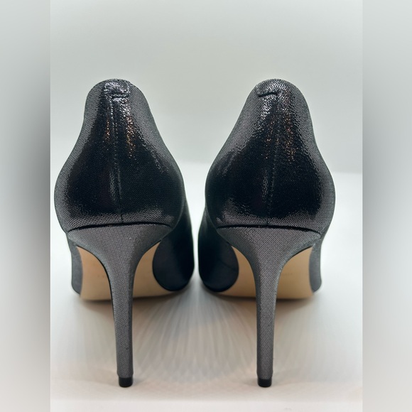 NINE WEST BLACK IRIDESCENT PUMPS SZ 10 - Picture 5 of 7